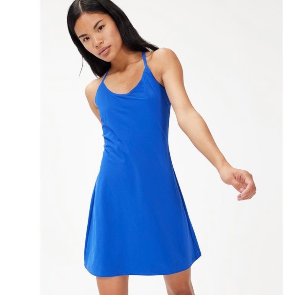 Outdoor Voices Exercise Dress Medium OV Blue NWT